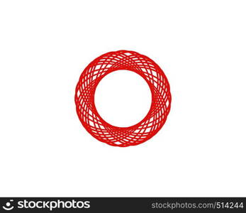 Circle line Logo Template vector icon design