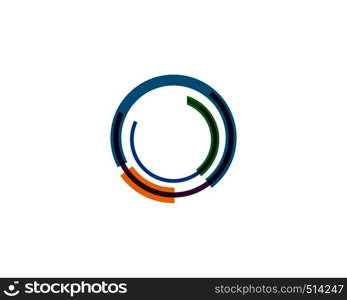 Circle line Logo Template vector icon design