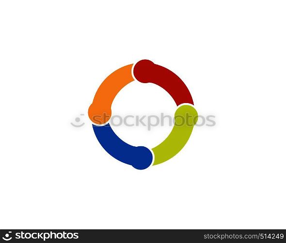 Circle line Logo Template vector icon design