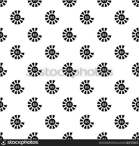 Circle loading, 85 percent pattern. Simple illustration of circle loading, 85 percent vector pattern for web. Circle loading, 85 percent pattern, simple style