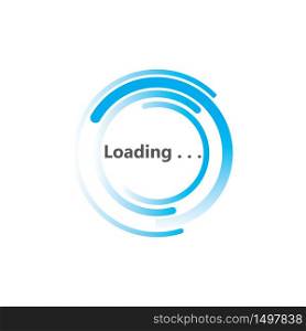 Circle loading spinning Progress upload template buffering waiting indicator icons