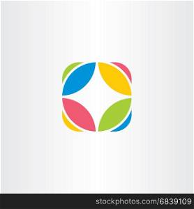 circle logo company icon vector