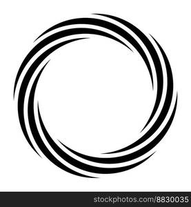 Circle logo design motion round element movement fantasy stripe futuristic