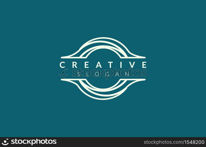 Circle logo design resembles a camera. Minimalist and modern vector illustration design suitable for business and brands.