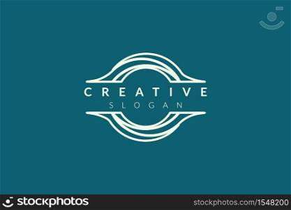Circle logo design resembles a camera. Minimalist and modern vector illustration design suitable for business and brands.