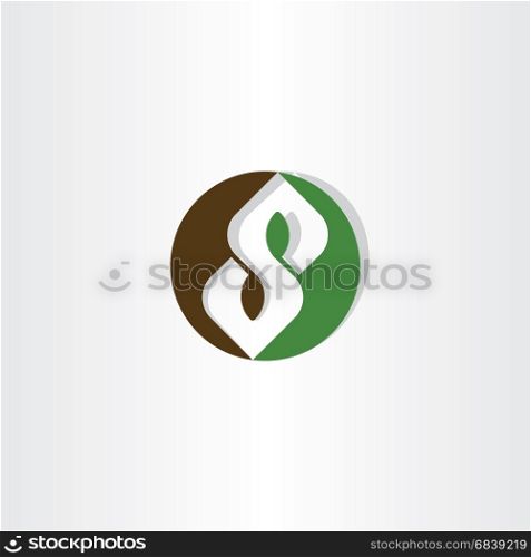 circle logo s letter logotype vector