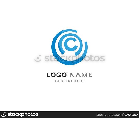 circle logo template vector design