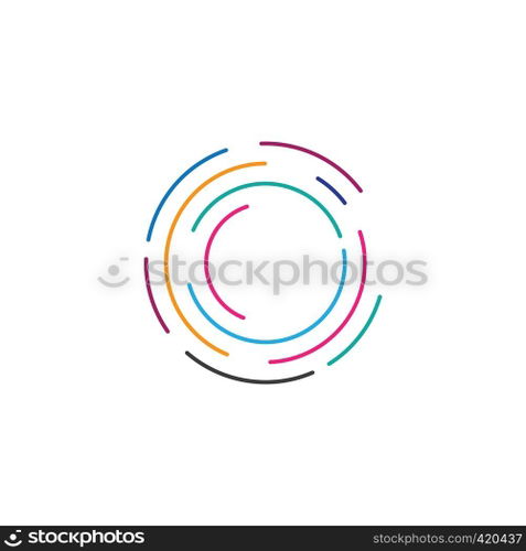 circle logo template vector design