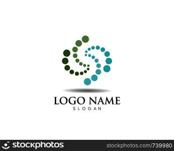 circle logo vector template icon illustration design