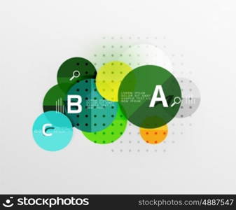 Circle modern geometry infographic background. Vector template background for workflow layout, diagram, number options or web design