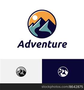 Circle Mountain Nature Climbing Camping Adventure Logo