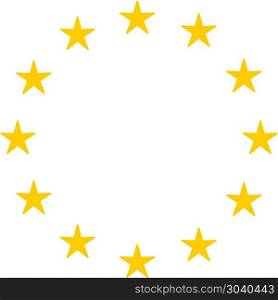 Circle Of Stars European Union. Circle of gold stars as in the European Union or EU flag