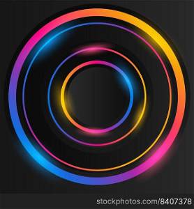 circle pattern multi color geometric design background elegant