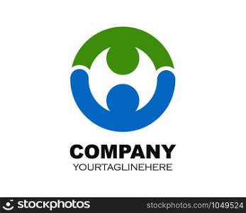 circle ring business logo template vector design