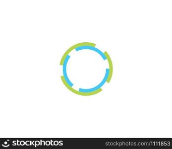 circle ring logo template vector design