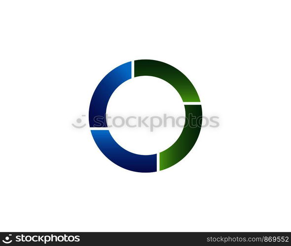 circle ring logo template vector design