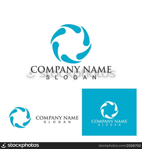 Circle ring Logo Template vector icon design