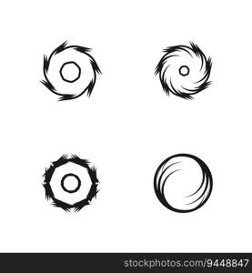 Circle Ring swirl Abstract Logo Vector