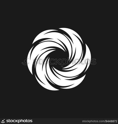 Circle Ring swirl Abstract Logo Vector