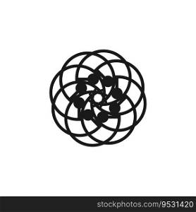 Circle Ring swirl Abstract Logo Vector
