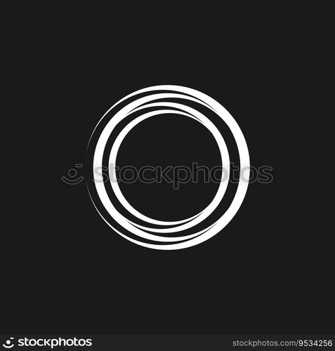 Circle Ring swirl Abstract Logo Vector