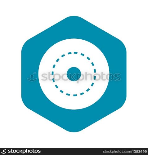 Circle road icon. Simple illustration of circle road vector icon for web. Circle road icon, simple style