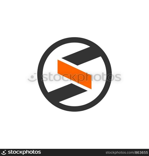 Circle S Letter Logo Template Illustration Design. Vector EPS 10.