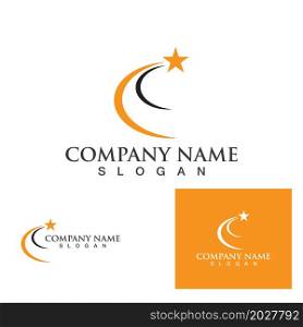 Circle star business logo and symbol vector