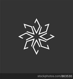 Circle Star Lines Ornamental Logo Template Illustration Design. Vector EPS 10.