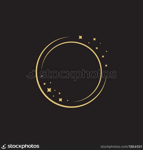 Circle star Vector icon design illustration Template