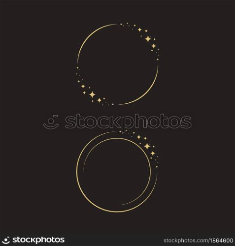 Circle star Vector icon design illustration Template