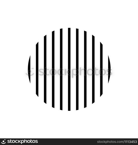 Circle Stripe Element Icon Background