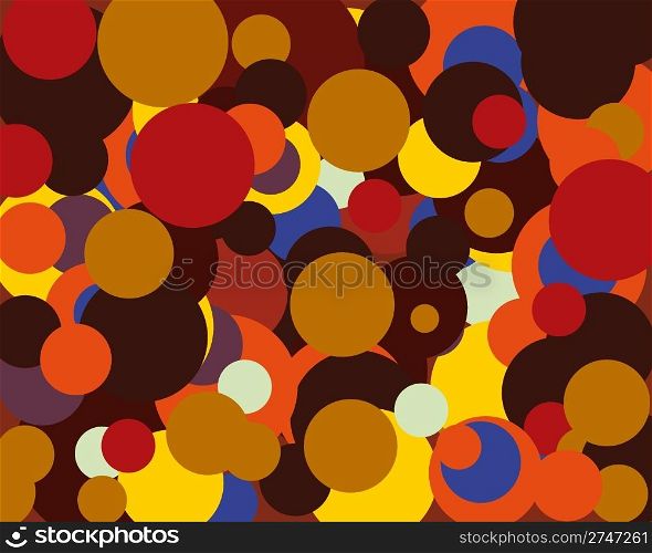 Circle stroke elements vector background in different colors