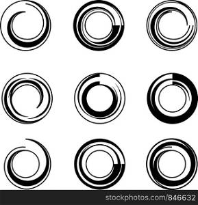 Circle Stylized Abstract Shape Vector Art Illustration