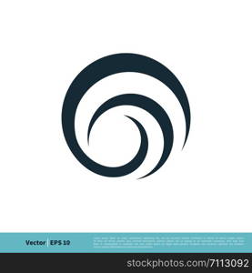 Circle Swoosh Sphere Icon Vector Logo Template Illustration Design. Vector EPS 10.