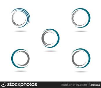 Circle symbol vector icon illustration