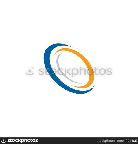 Circle techno vector icon design template