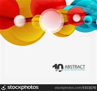 Circle vector background. Circle vector background, geometric abstraction