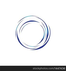 circle wave logo vector