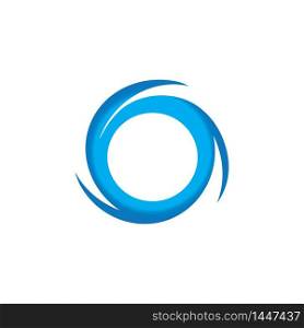circle wave logo vector