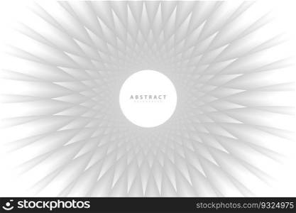 Circle White and gray color abstract geometric background. Tech design. Vector illustration.