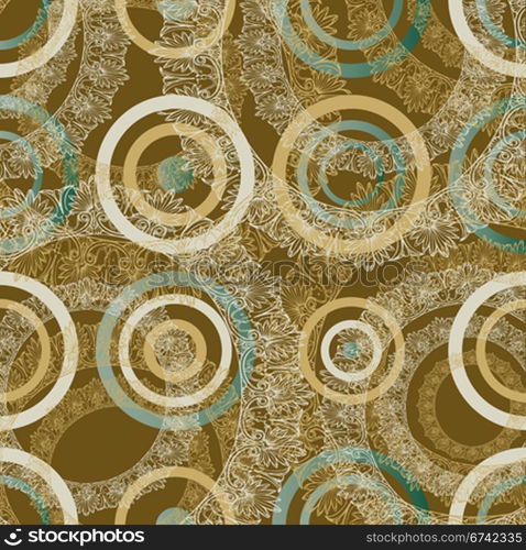 circles and lace background