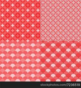 Circles geometric seamless pattern, Abstract background, VECTOR, EPS10