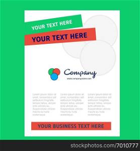 Circles  Title Page Design for Company profile ,annual report, presentations, leaflet, Brochure Vector Background