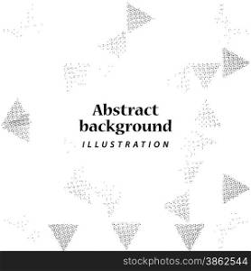 Circles triangles abstract background design. Vector illustration.