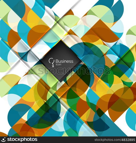 Circlesabstract background. Vector template background for workflow layout, diagram, number options or web design