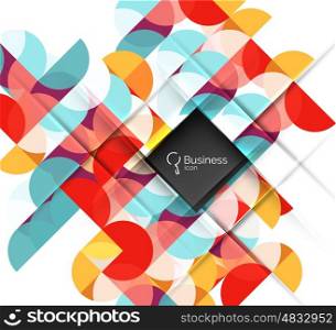 Circlesabstract background. Vector template background for workflow layout, diagram, number options or web design