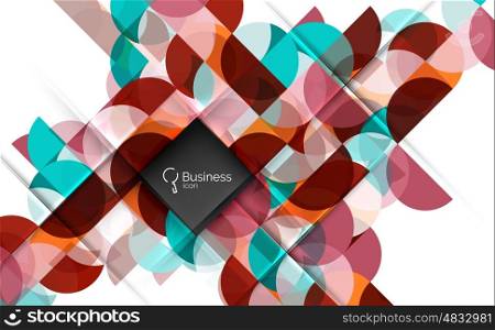 Circlesabstract background. Vector template background for workflow layout, diagram, number options or web design