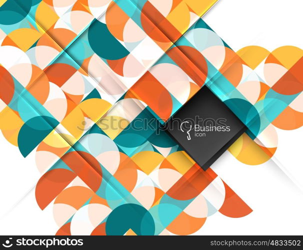 Circlesabstract background. Vector template background for workflow layout, diagram, number options or web design