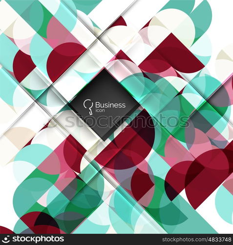 Circlesabstract background. Vector template background for workflow layout, diagram, number options or web design